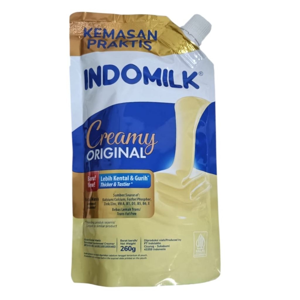 

INDOMILK SUSU PUTIH 260g KRIMER ENAK KEMASAN POUCH