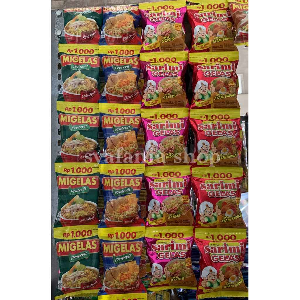 

Sarimigelas / migelas 30gr x10 renceng