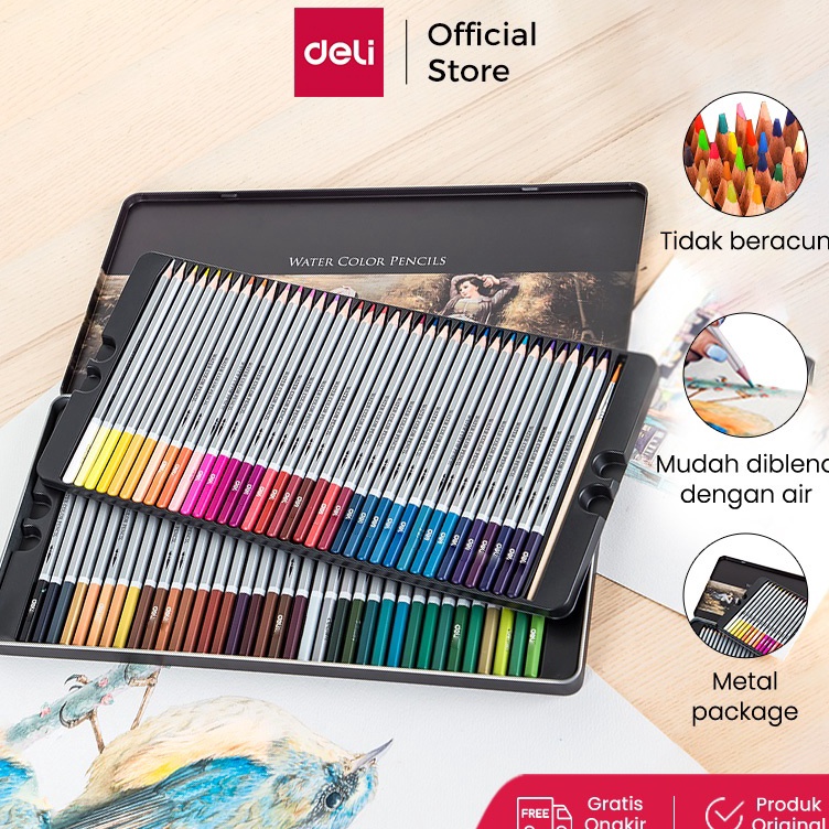 

KODE X56J Deli Pensil Warna 24364872 Warna PCS tidak beracun dapat dicuci dan teknologi hybrid 6524