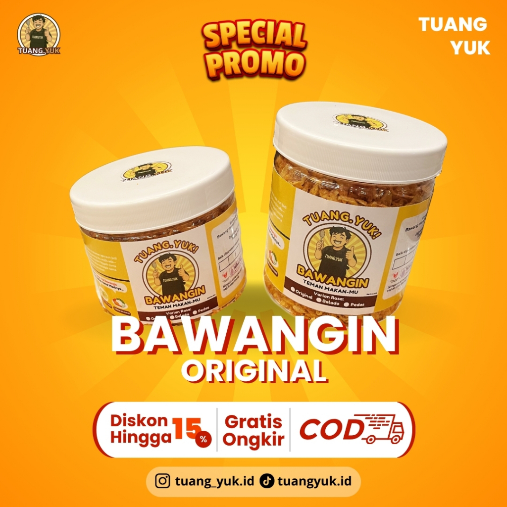 

RB22 Bawang Goreng Brebes Sumenep Asli Premium Rasa Original BAWANGIN
