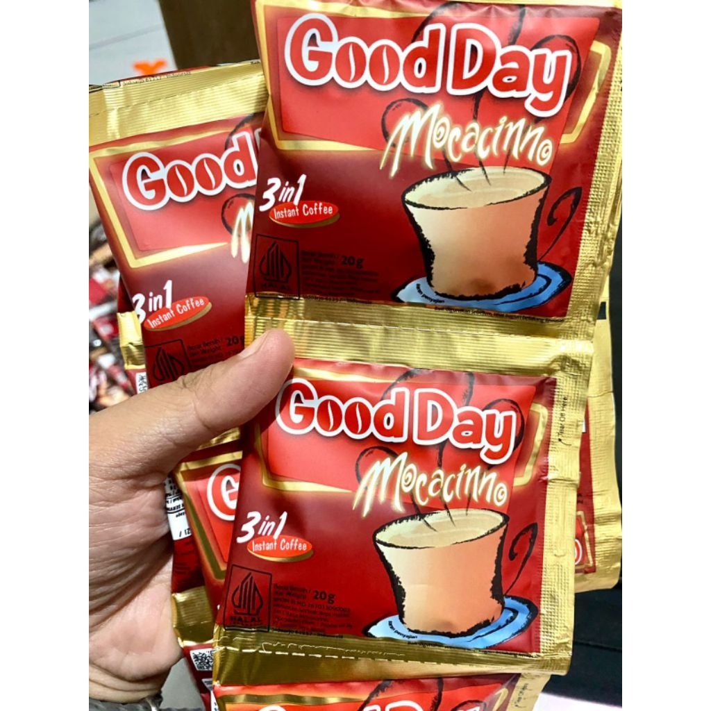 

Kopi Sacehet Good Day Mocacinno Renceng isi 10 @20gram