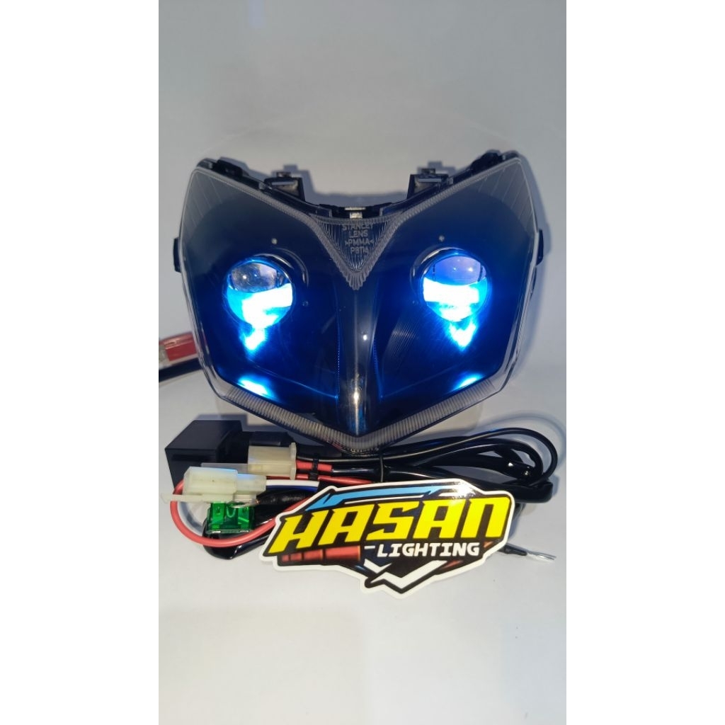 Lampu Biled H4/Biled Matrix Supra X 125 karbu Batman/Supra Fi.