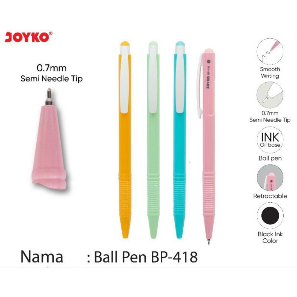 

Pulpen pena Joyko 0,7mm BP-418 (1buah)