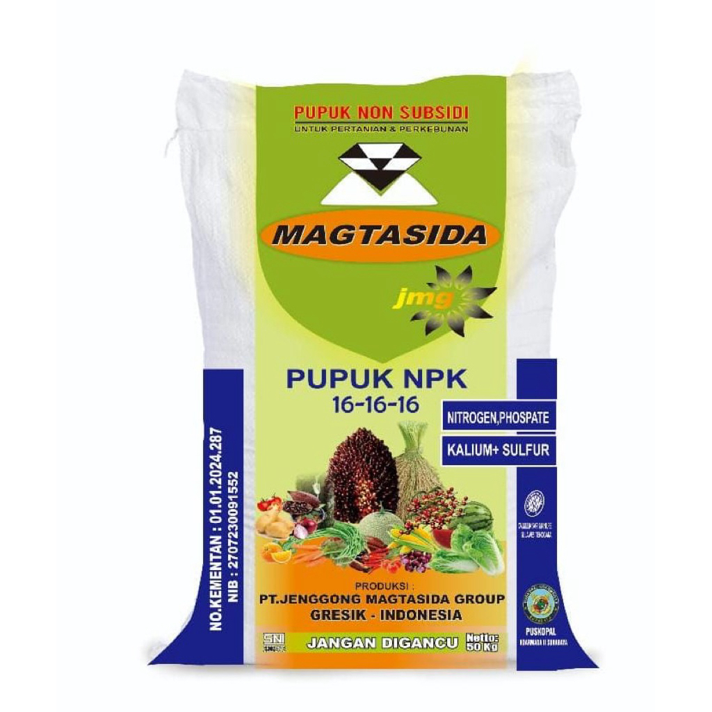 PUPUK NPK 161616 MAGTASIDA 1 SAK REPACK 50 KG
