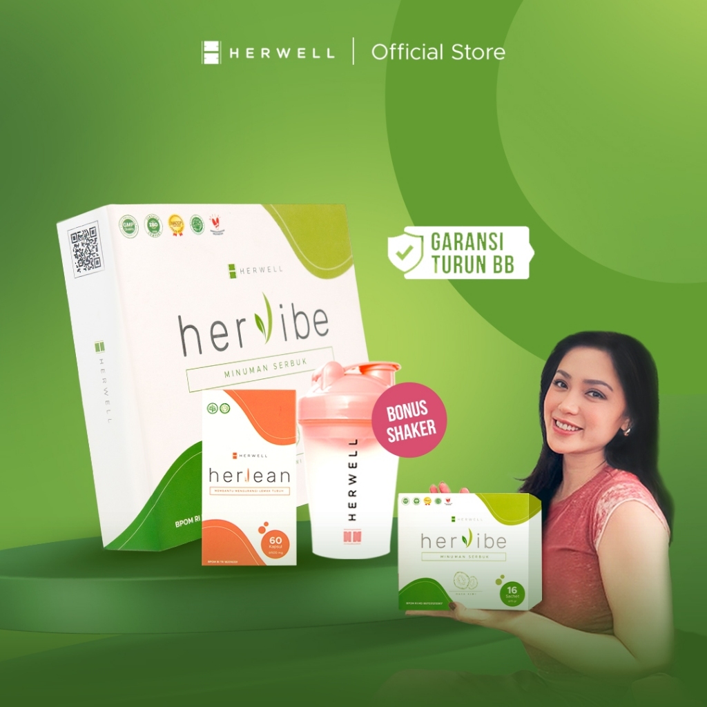 

Herwell Paket Perut Rata Herlean + Hervibe Bpom Dan Halal
