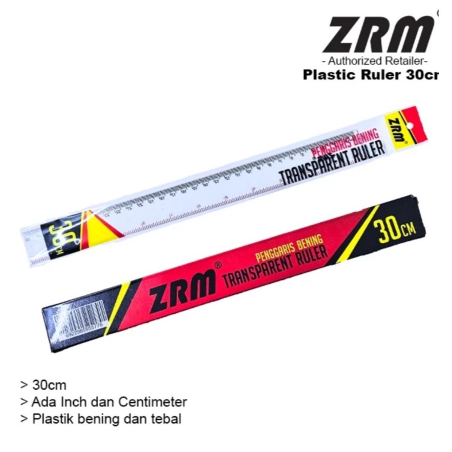 

Penggaris Tebal 30 cm akrilik merk ZRM
