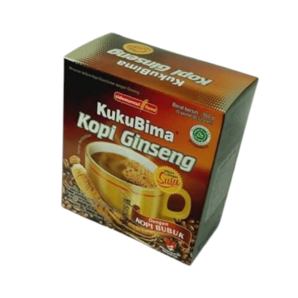 

Kukubima Kopi Ginseng Dus Isi 5 Saset Extra Kopi Bubuk