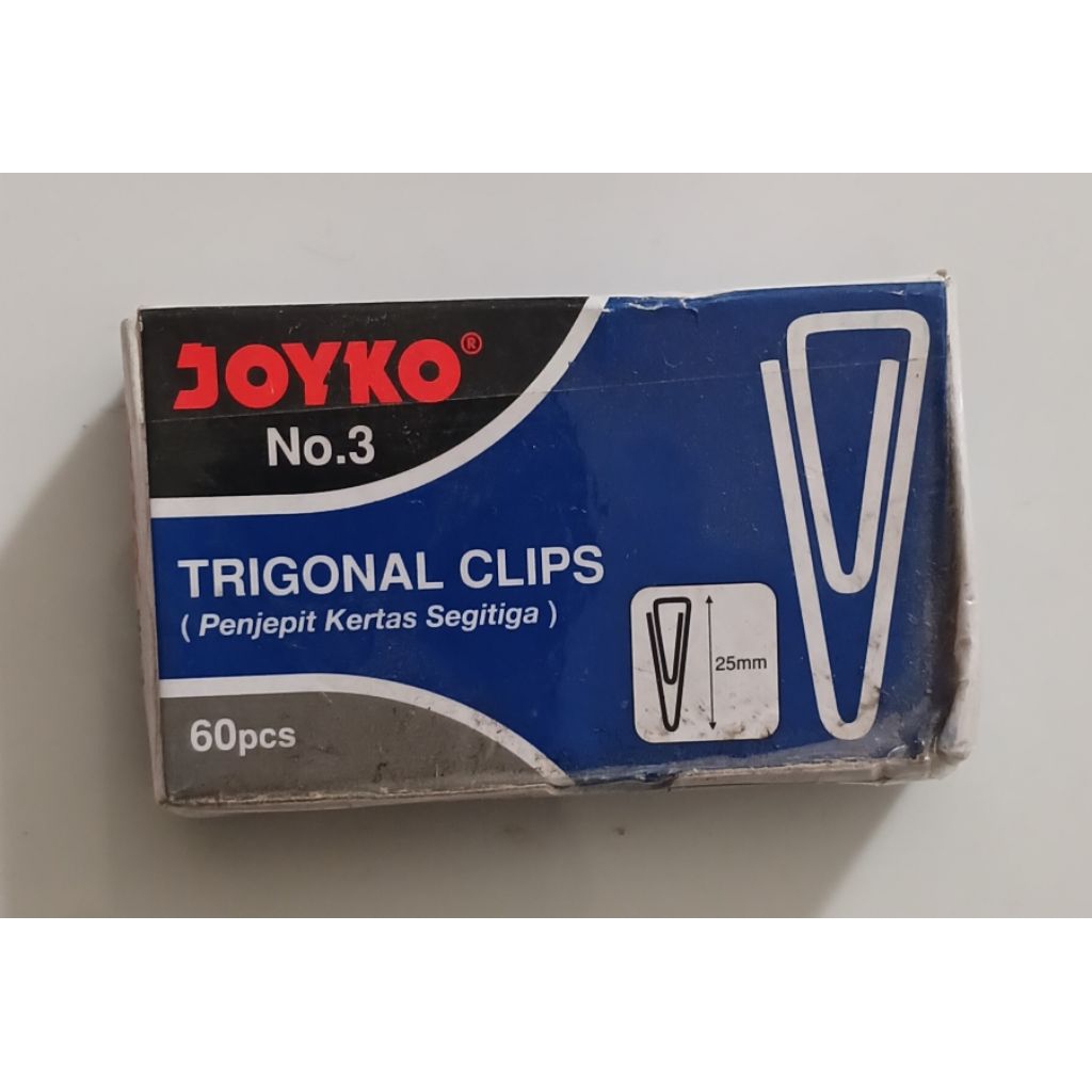 

JOYKO TRIGONAL CLIPS PENJEPIT KERTAS No.3