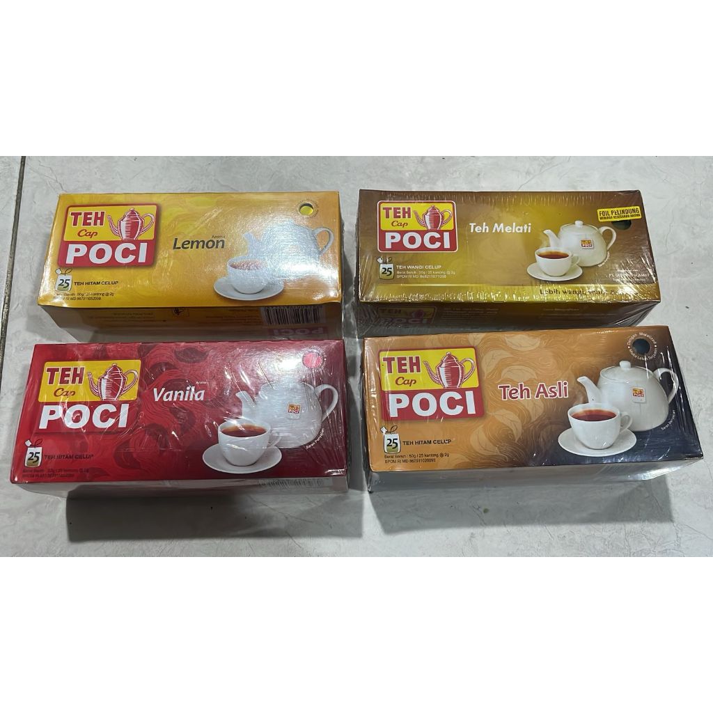 

1Pcs Teh Celup Poci Varian Lemon | Melati | Vanila | Asli