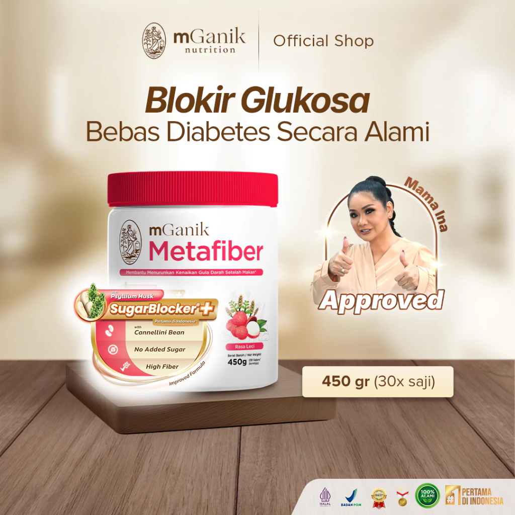 MGanik Metafiber Leci - Suplemen Diabetes Original dengan Rasa Enak