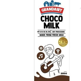 

Susu Grandairy UHT Choco 200ML Per Pcs / Rasa Manis