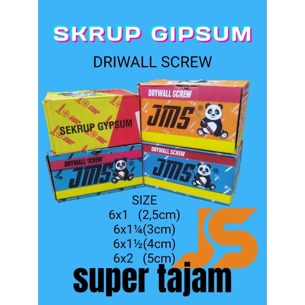 1 DUS 1kg SKRUP GIPSUM MERK PANDA/JMS