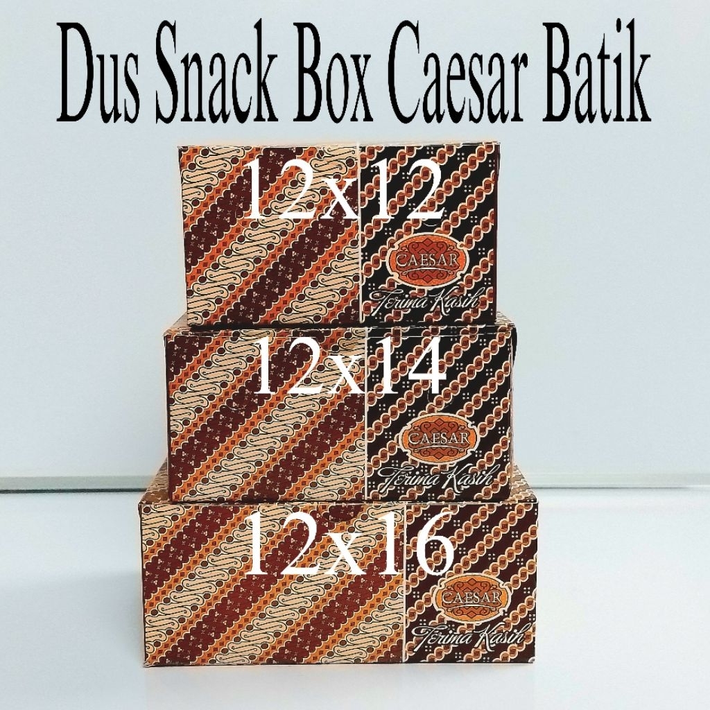 

Dus Snack Box Caesar | 12x12 | 12x14 | 12x16 | Batik ( Pcs ) [ Original ]