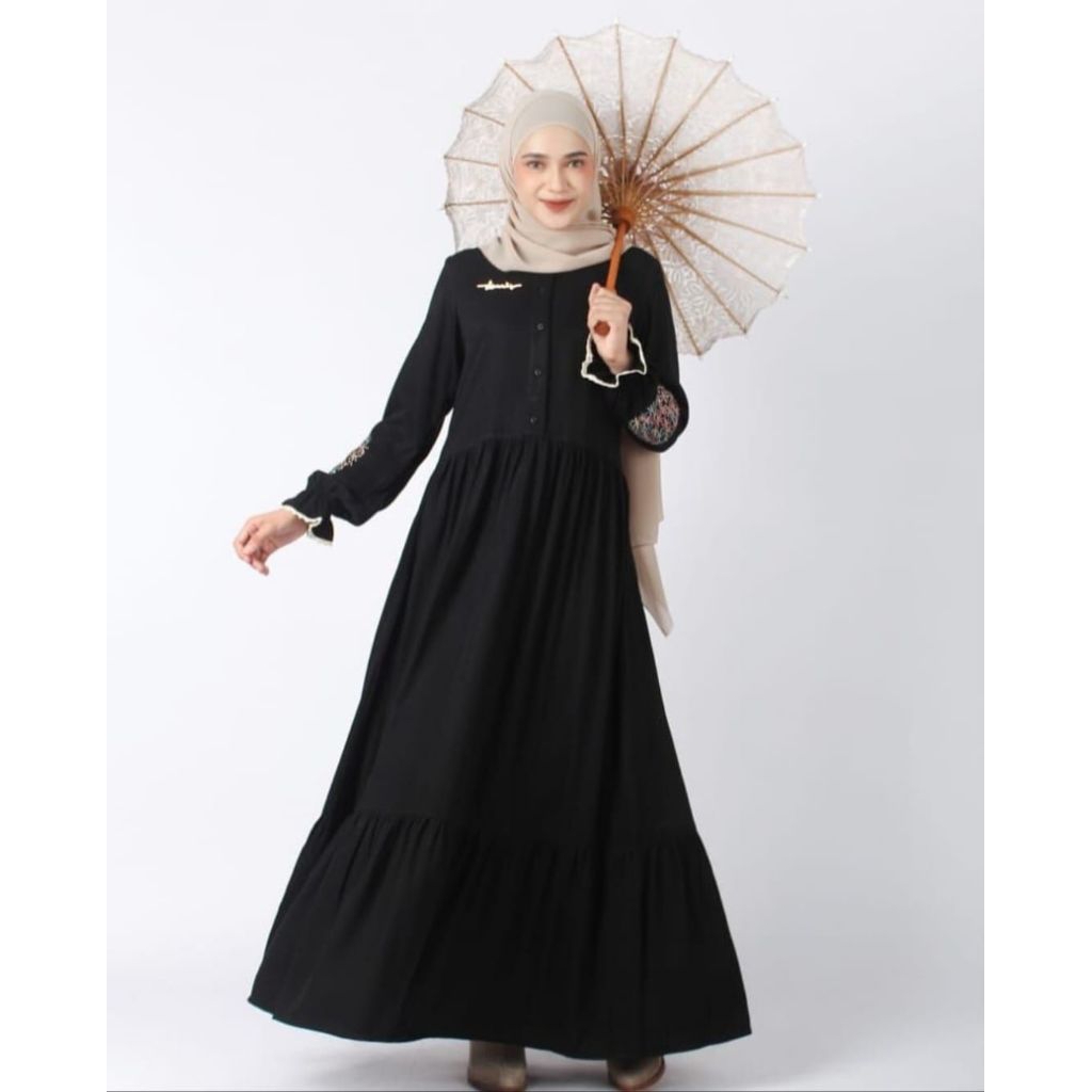 Gamis Wanita Dewasa By Dannis Collection/Dannis Army, maroon, navy, hitam