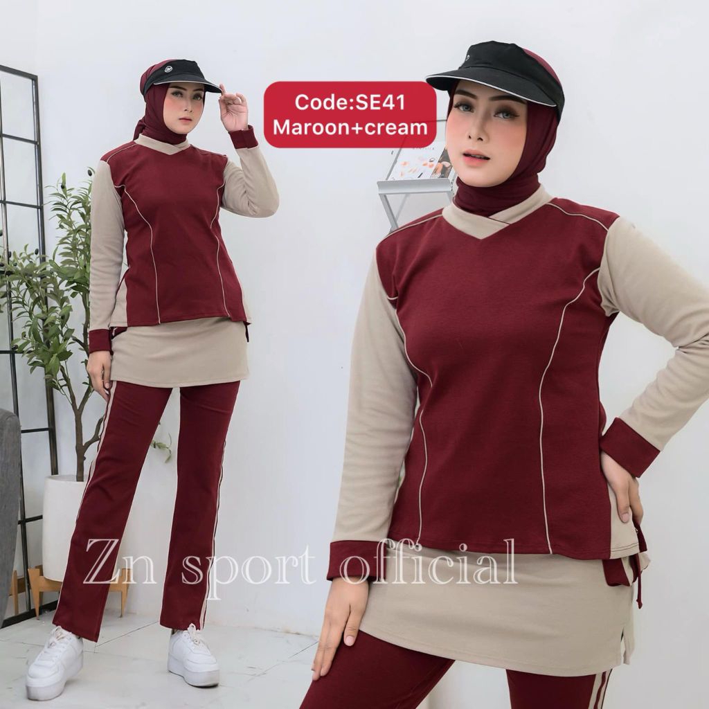 baju senam wanita dewasa setelan olahraga perempuan pakaian olahraga murah wanita muslim dewasa sete