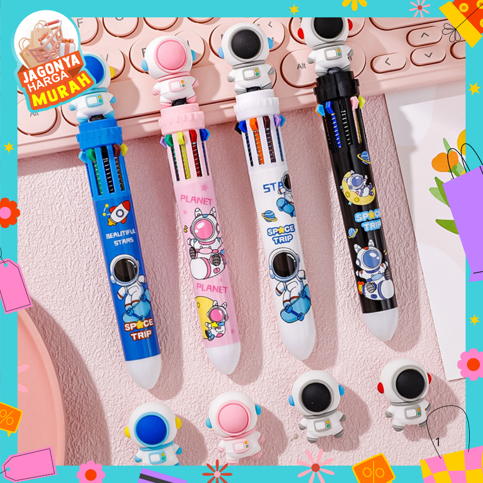 

JHM Pulpen Mekanik 10 Warna Pena Mekanik Motif Boneka Astronot 3d Bolpen Gel Tinta 10 Warna Karakter Lucu Dengan Pilihan Warna Beragam Alat Tulis Sekolah Anak Super Imut