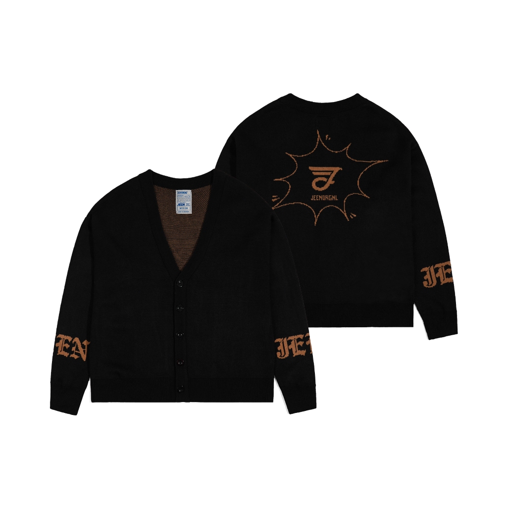 Harry Black Cardigan Knitwear - Knit Cardigan Rajut - Cardigan Pria Wanita - Cardigan Jeen Original