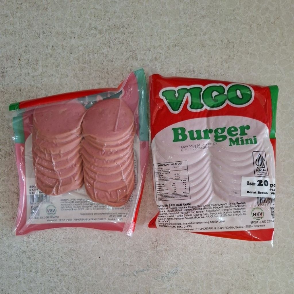 

Vigo Burger Mini isi 20pcs