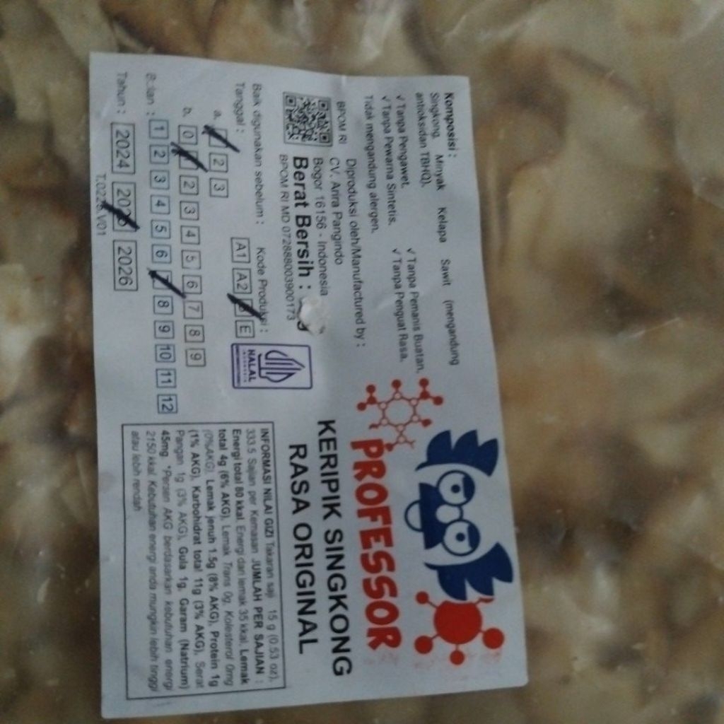 

Kripik Singkong Patahan ala Kusuka . 250 gram. Rasa Ori