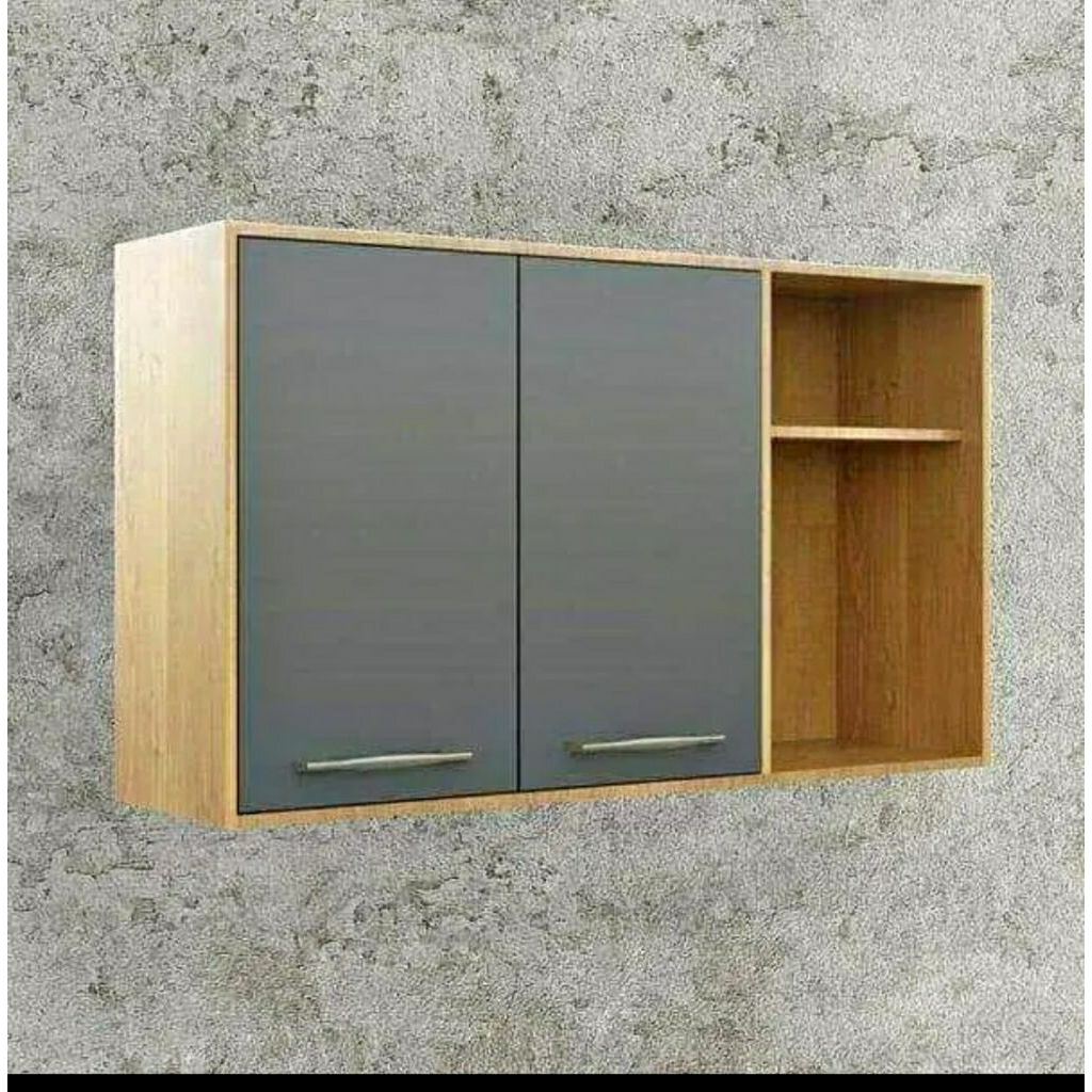 lemari gantung lemari dapur bersih mini kitchenset lemari dapur 2 pintu