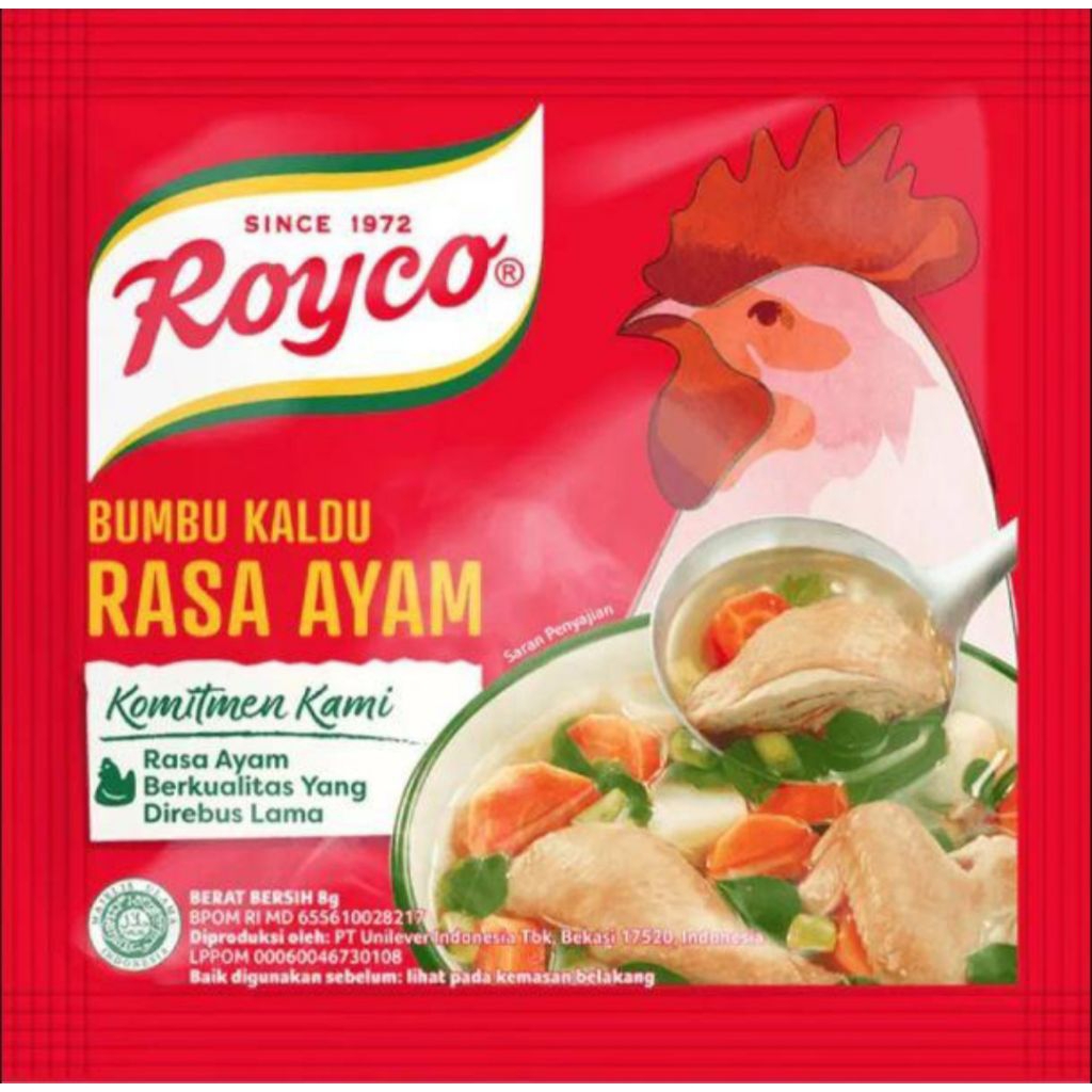 

Royco bumbu kaldu rasa ayam & sapi kemasan 9gram