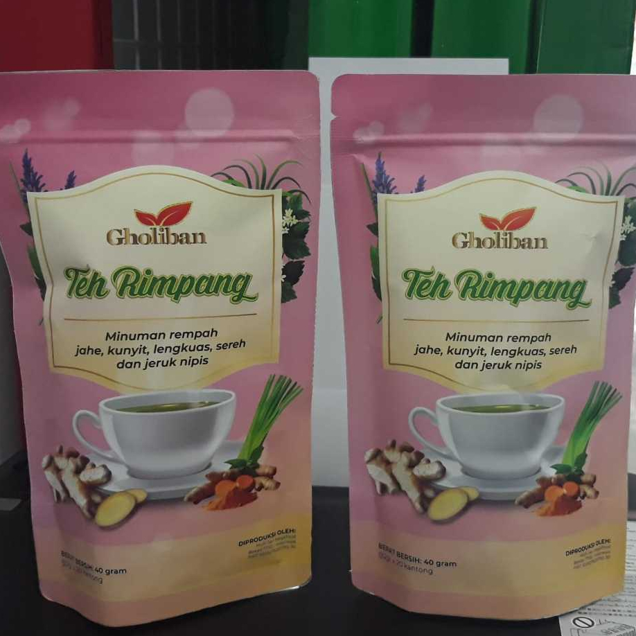

Teh Rimpang Gholiban Teh Celup Rempah Alami isi 20 Kantong