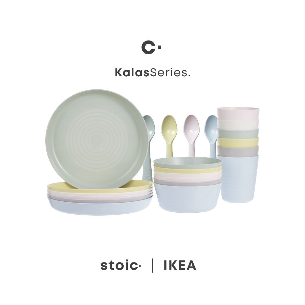 [READYYY] stoic. IKEA KALAS SET ALAT MAKAN ANAK SENDOK PIRING MANGKOK GELAS 6IN1 SATUAN ECER