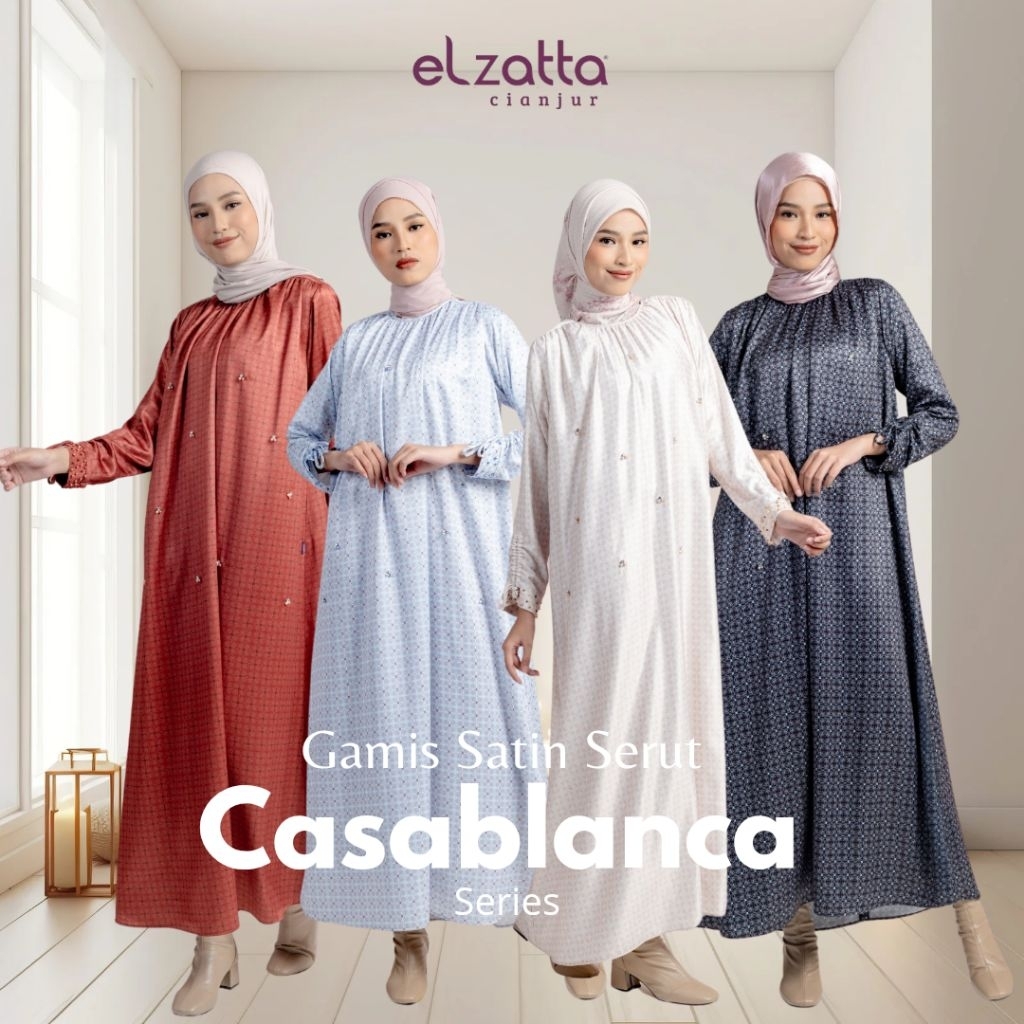 ELZATTA GAMIS ELZATTA GAMIS SATIN SERUT BAHAN SILKY PREMIUM ELZATA GAMIS ELZATTA TERBARU GAMIS ELZAT