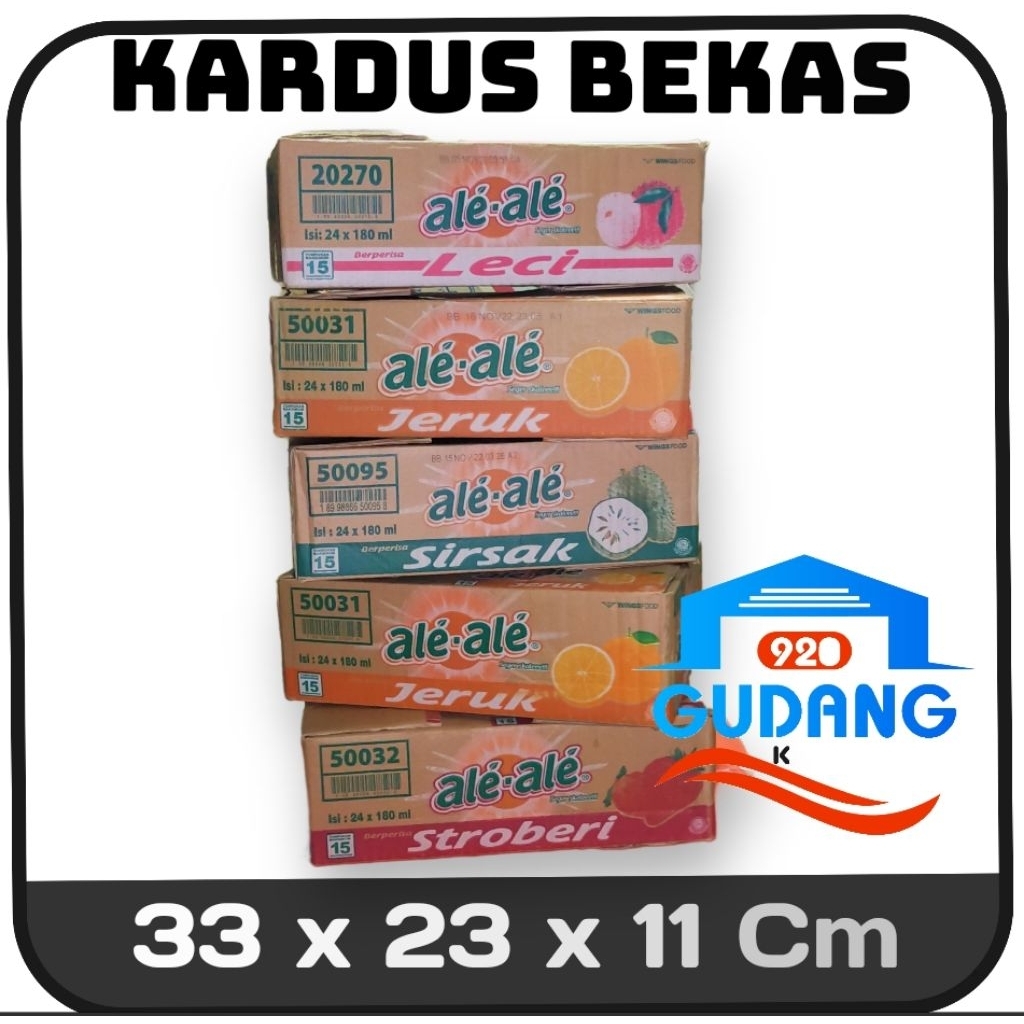 

KARDUS BEKAS UKURAN 33 X 23 X 11 ( Khusus Ale Ale )
