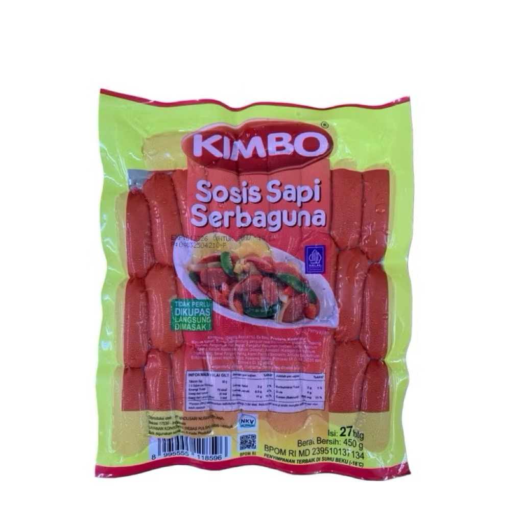 

Sosis Kimbo Sapi Coctail 450gr 27pcs HD management Bekasi