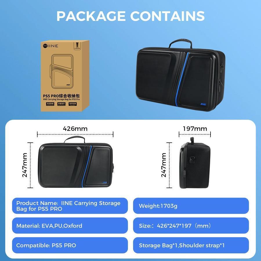 Carrying Storage Bag for PS5 Pro Travel Case Koper