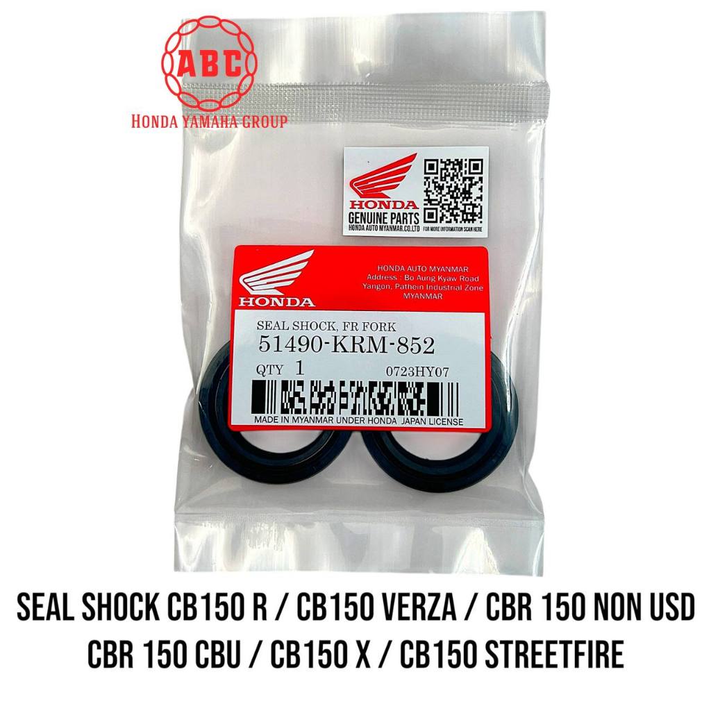 Seal Shock Original Honda CB150 R / CBR 150 NON USD /CB150 Verza /CB150 X / CB150 Streetfire KRM M07