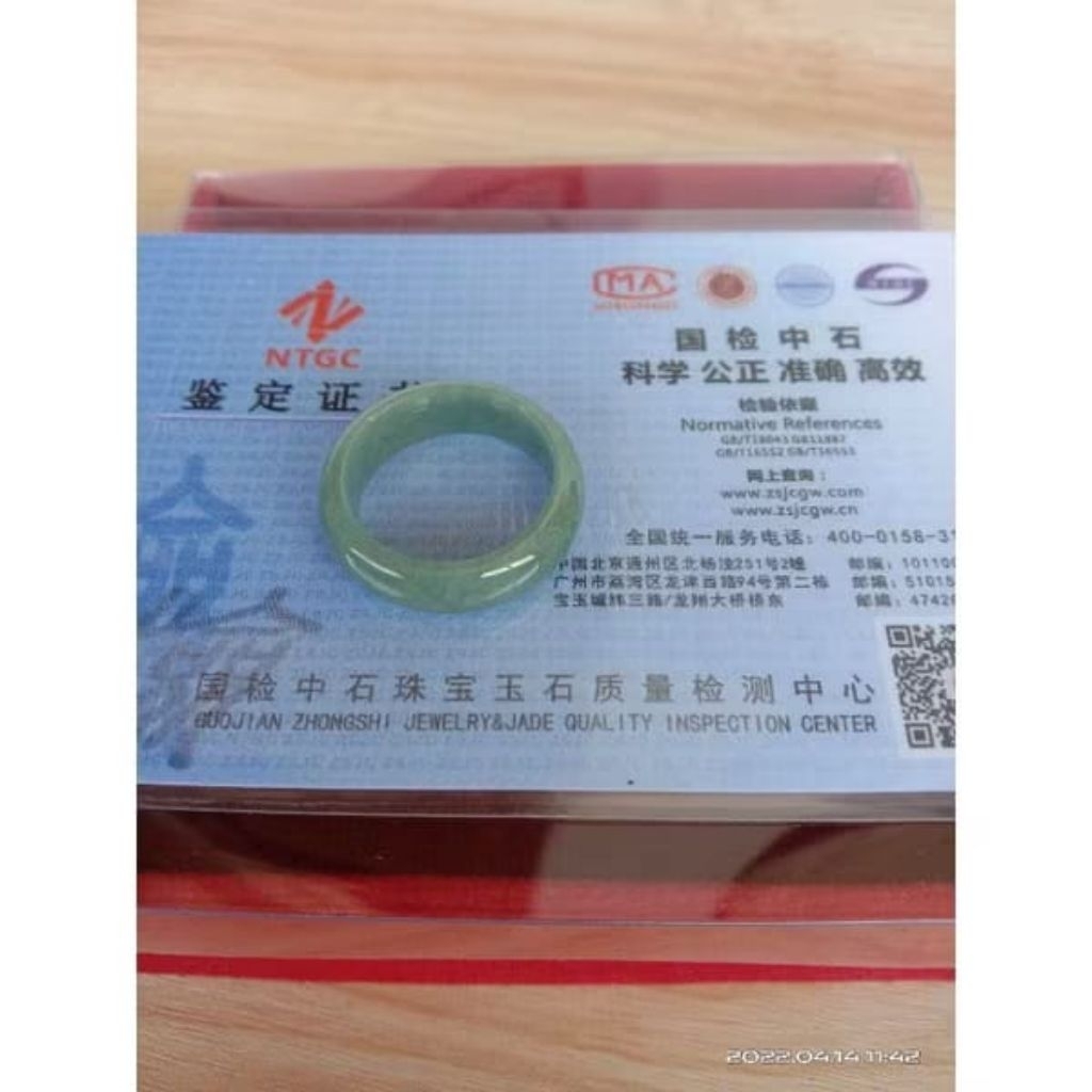 CINCIN GIOK ASLI BURMA FEICUI JADEITE JADE BURMA GR A - BATU GIOK HQ MODEL