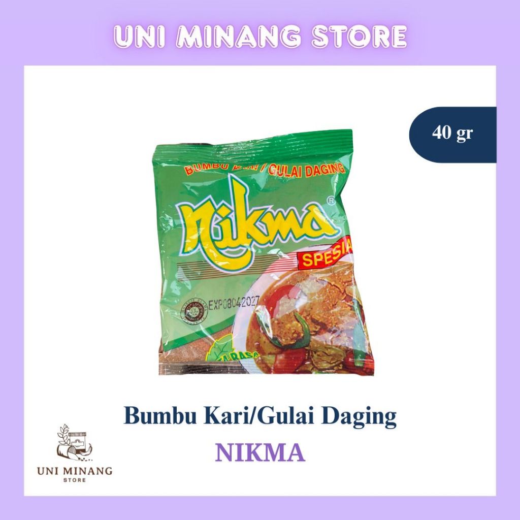 

Nikma Bumbu Kari/Gulai Daging 40 gr