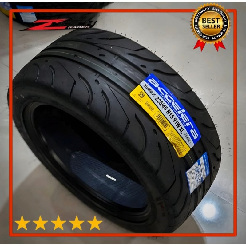 Ban Mobil 225 45 R15 Merek Accelera 651 Sport Tw200 Ukuran 225/45 R15 Semi Slick