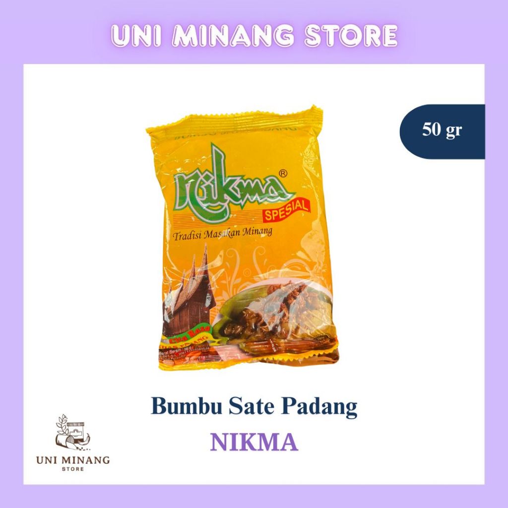 

(1 pack isi 20 pcs) Nikma Bumbu Sate Padang 50 gr