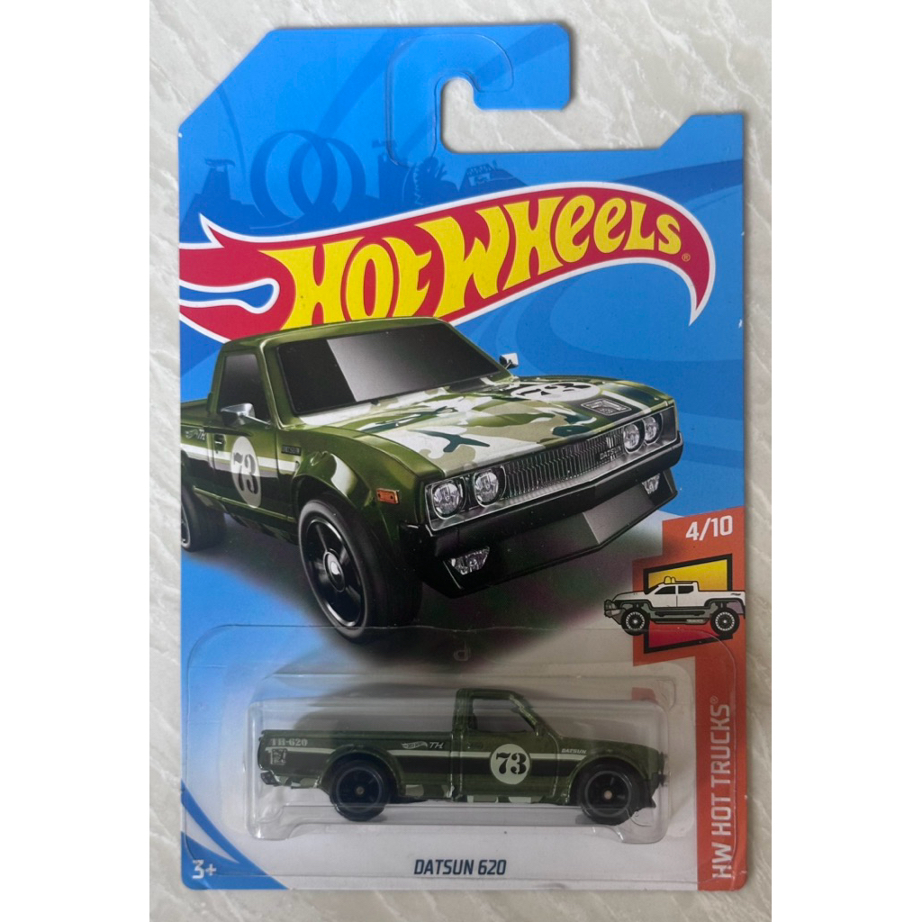Hot Wheels Datsun 620 Super Treasure Hunt (STH) - Real Riders Ban Karet - Langka & Ori Segel