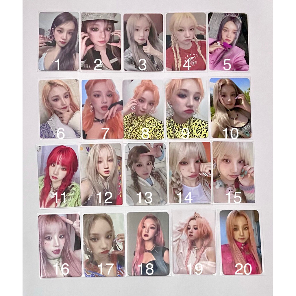 Yuqi (G)i-dle Photocard I Feel Album I Love Gidle Two QQ Music Tomboy PC Miyeon Minnie Soyeon Yuqi S