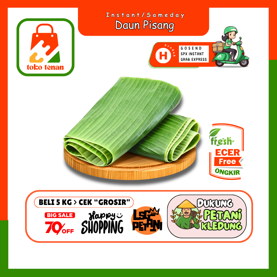 

Tokotenan // Daun Pisang // Sayur Gunung Ecer (H)