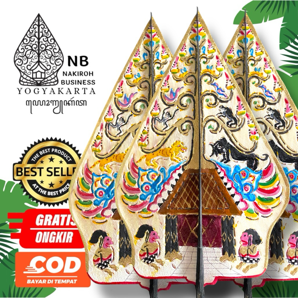 NAKIROHBUSINESS Gunungan Kayon Wayang Kulit Asli -+45cm