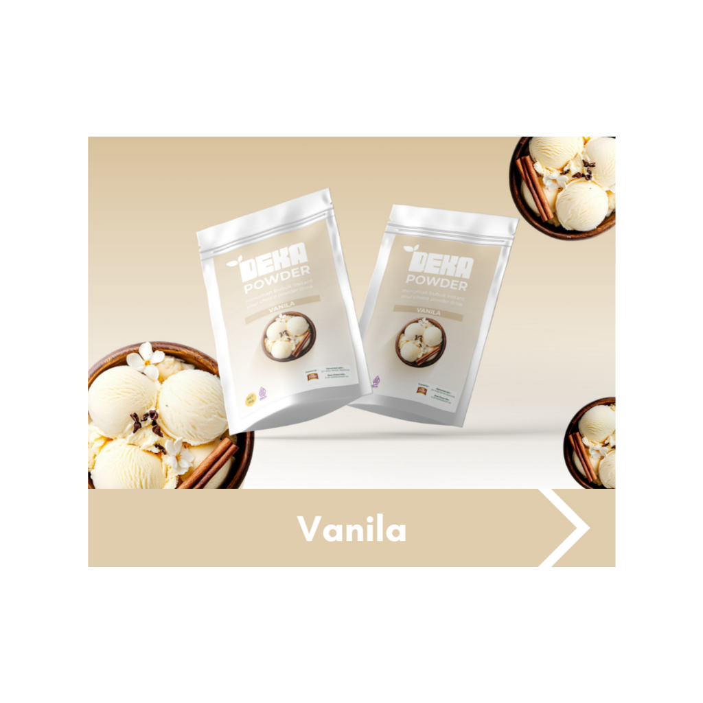 

DEKA Powder varian Vanila / Minuman Bubuk / Powder Drink / Minuman Kekinian / Vanila Bubuk
