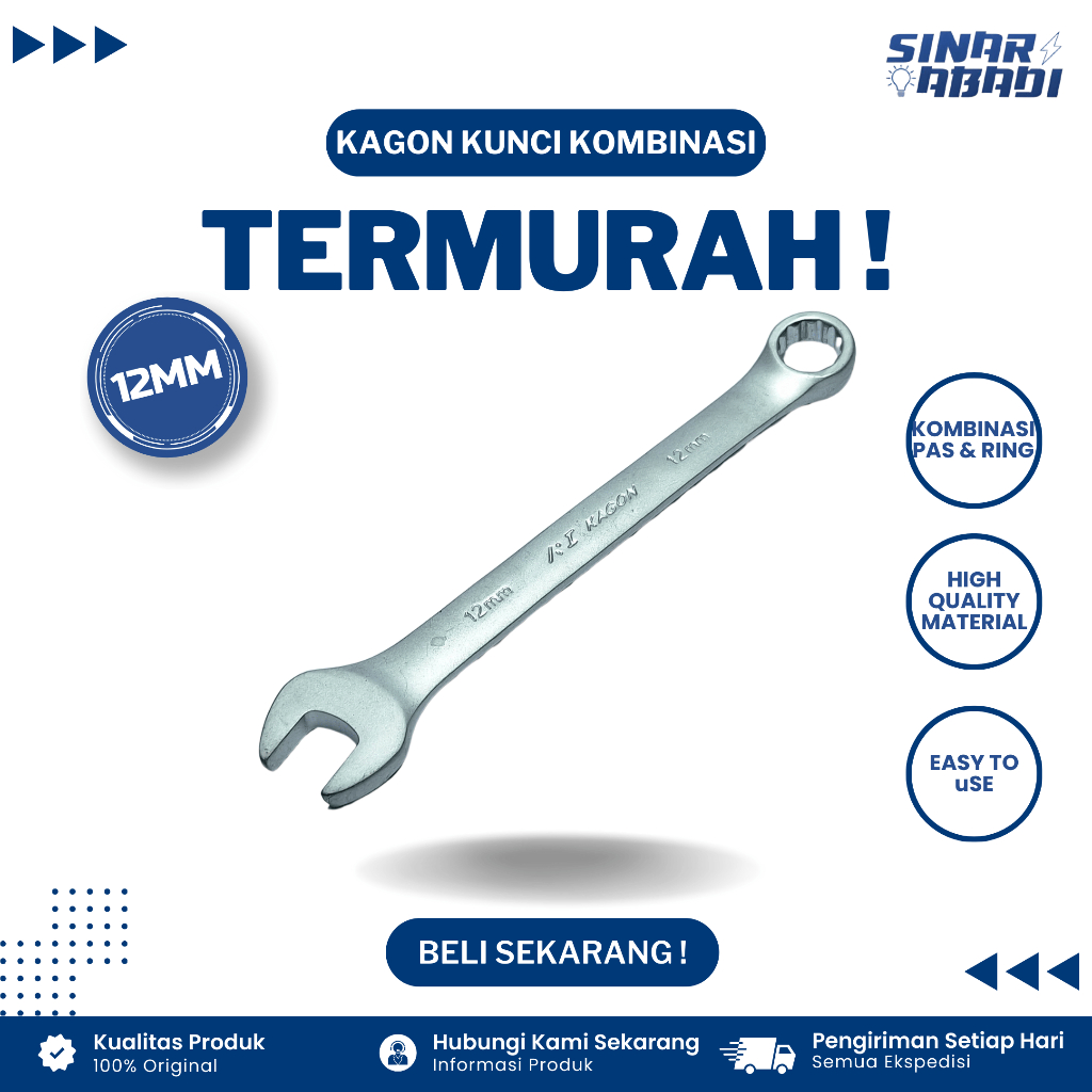 Kagon Kunci Kombinasi Pas Ring 12MM