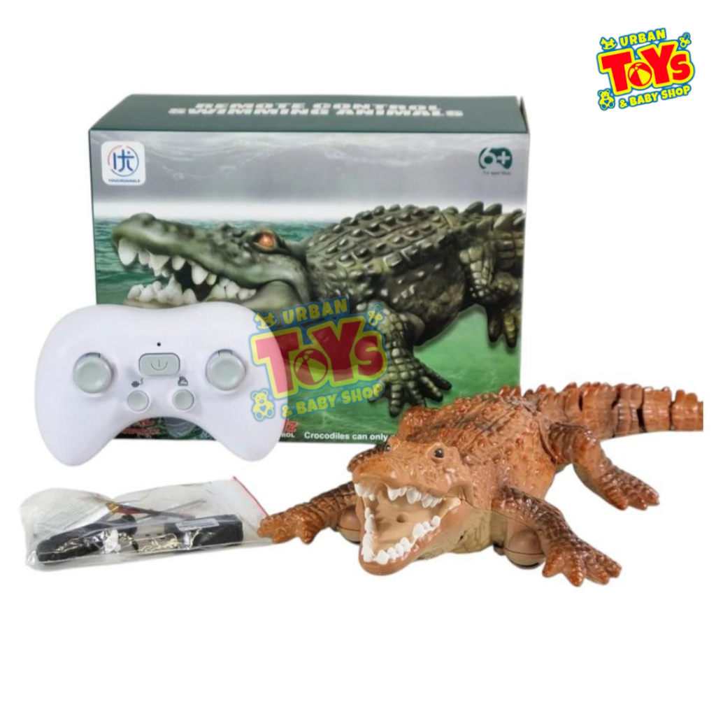 Mainan Anak R/C Swimming Crocodile / Mainan Remote Control Buaya Berenang