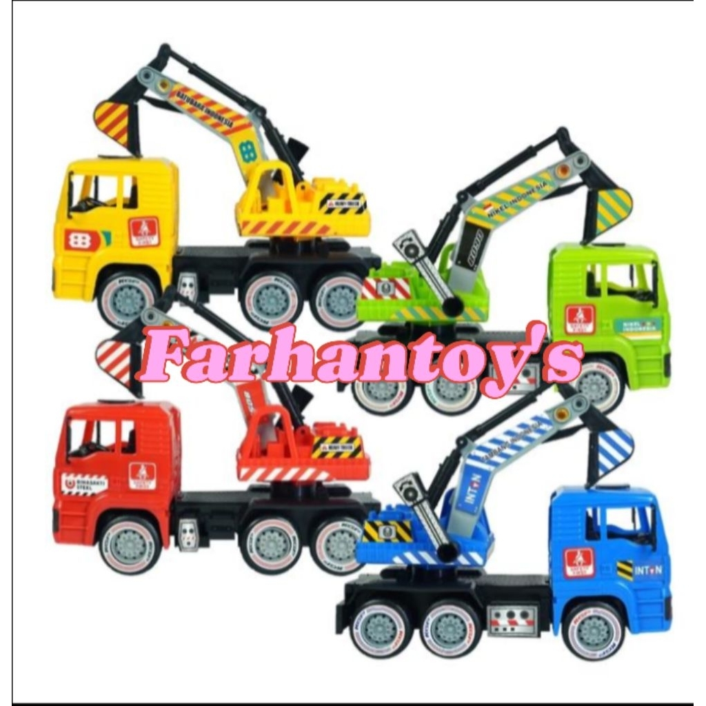 KGP 8090 Mainan Mobil Konstruksi Excavator Truck / Mobil Truk Beko