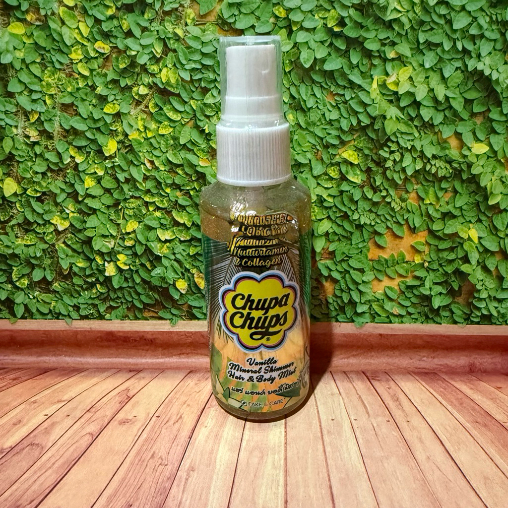 Thailand Chupa Chups Multivitamin & Collagen Vanilla Mineral Shimmer Hair & Body Mist 60ml 2.03 US f