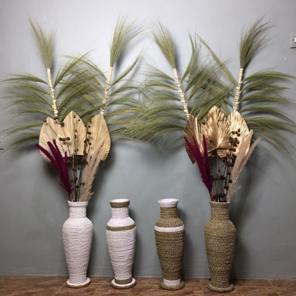 satu paket bunga kering/hiasan dekorasi bunga kering/hiasan rustic/bunga kering hiasan pojok jumbo