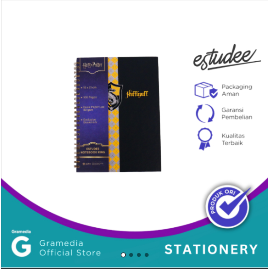

Gramedia Bengkulu - Estudee Notebook A5 Harry Potter Hufflepuff