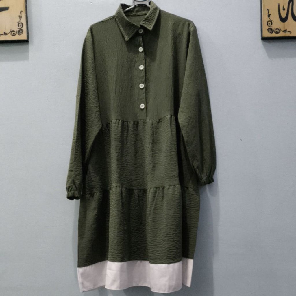 Blouse tunik crinkle no minus.