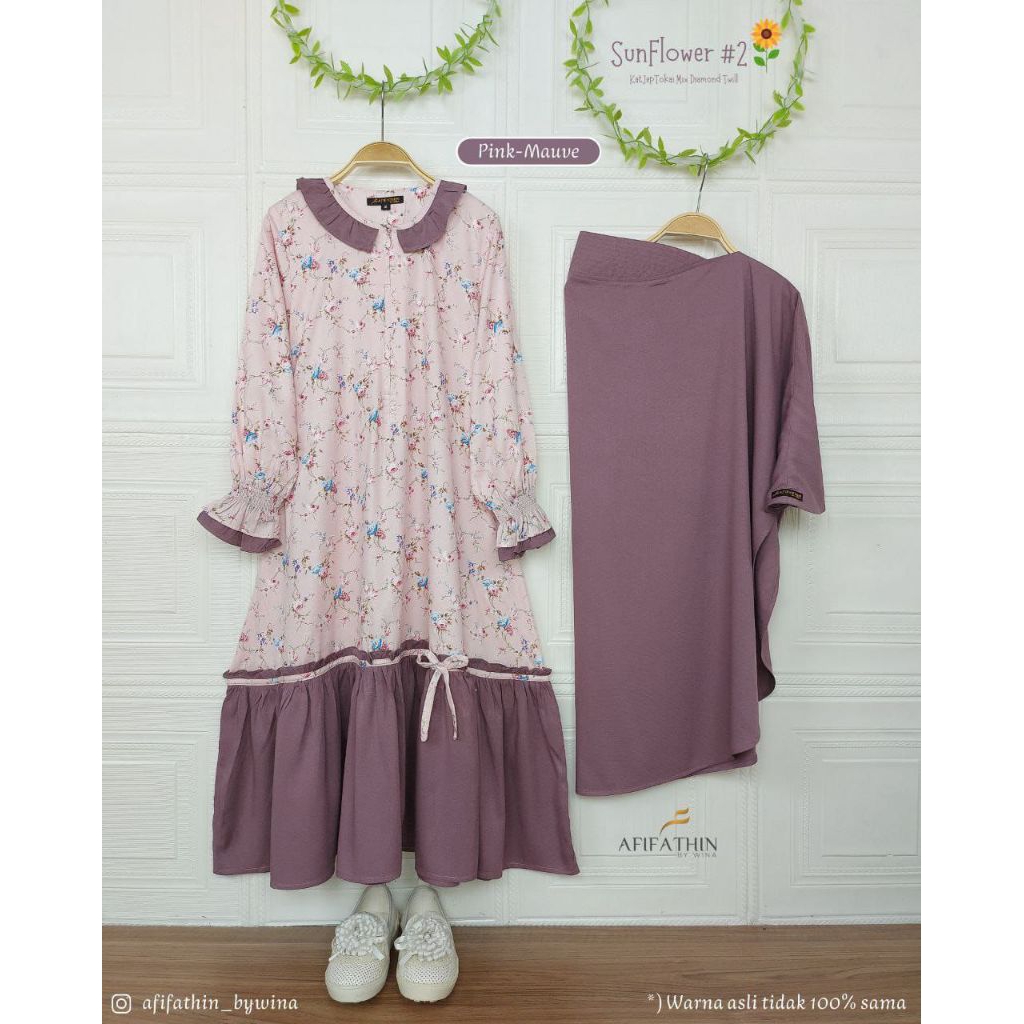 SUNFLOWER KIDS By Afifathin, Gamis anak, Gamis motif