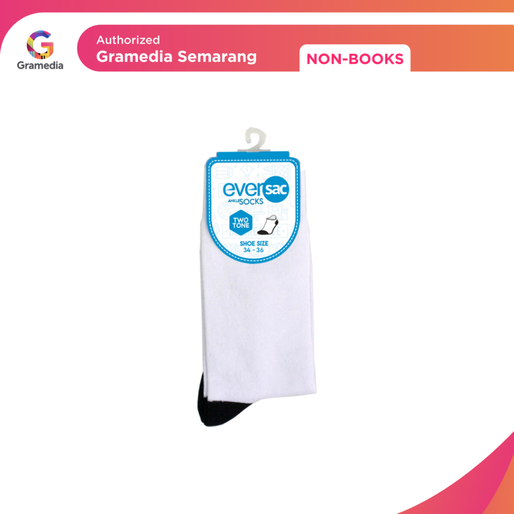 Gramedia - Eversac School Socks 34-36 Two Tone (Eversac)